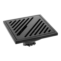 Трап ZEIN engr, 100х100 мм, вертикальный, d=40/50 мм, нержавеющая сталь, черный Трап ZEIN engr, 100х100 мм, вертикальный, d=40/50 мм, нержавеющая сталь, черный