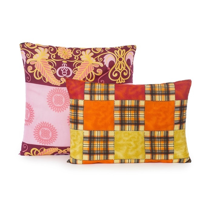 Подушка Эконом 38х38см, (фас 2шт) МИКС, полиэфирное волокно, полиэстер 100% Подушка Эконом 38х38см, (фас 2шт) МИКС, полиэфирное волокно, полиэстер 100%