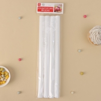 Набор палочек-дюбелей для кондитерских изделий Доляна, 4 шт, d=1,8 см, 30 см, цвет белый Набор палочек-дюбелей для кондитерских изделий Доляна, 4 шт, d=1,8 см, 30 см, цвет белый