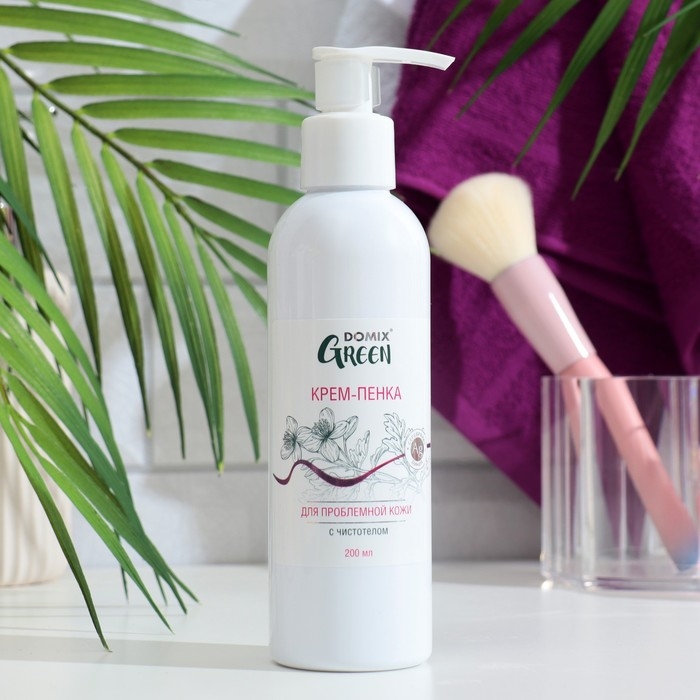 Крем-пенка для проблемной кожи Domix с чистотелом и наносеребром, 200 мл Крем-пенка для проблемной кожи Domix с чистотелом и наносеребром, 200 мл