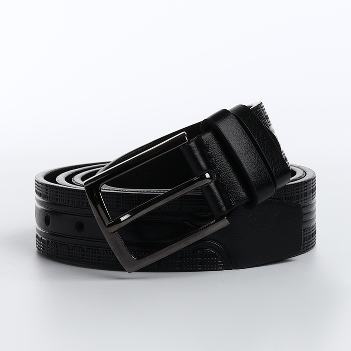 Ремень мужской «Великан», ширина 4 см, винт, пряжка металл, цвет чёрный Ремень мужской «Великан», ширина 4 см, винт, пряжка металл, цвет чёрный