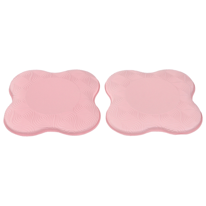 Набор подколенников для йоги и фитнеса Sangh, 19х19 см, 2 шт., цвет розовый