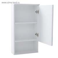 Зеркало-шкаф для ванной комнаты "Вега 4002" белое, 40 х 13,6 х 70 см