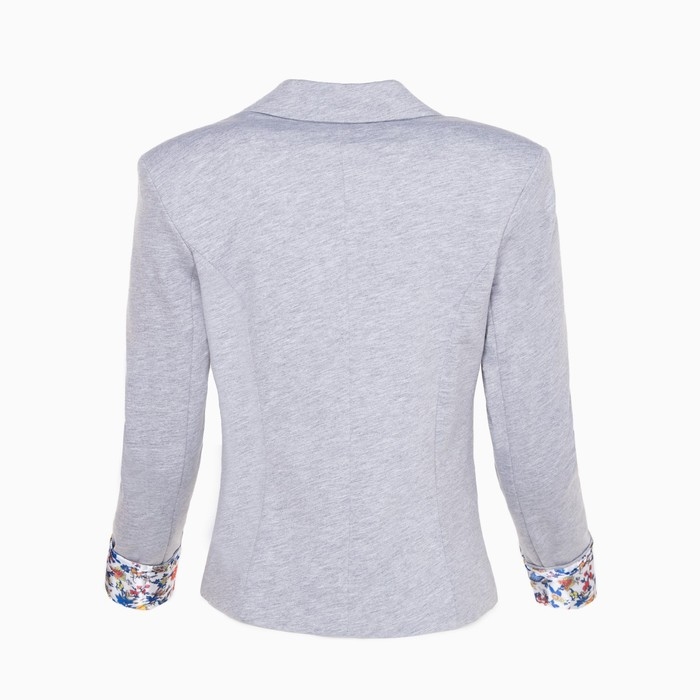 Пиджак для девочки, цвет серый меланж, 134-140 см (размер 38)