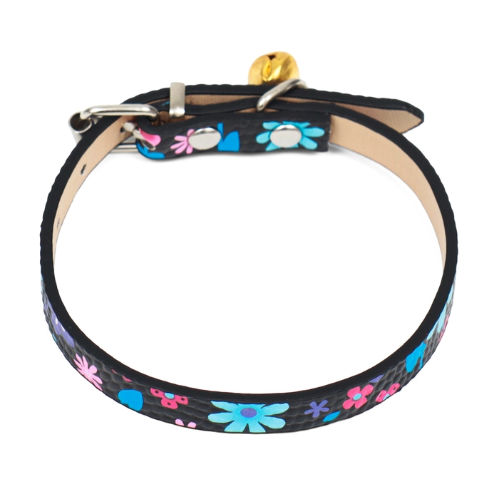 Ошейник рельефный с цветочным принтом, 30 х 1 см, микс цветов Ошейник рельефный с цветочным принтом, 30 х 1 см, микс цветов