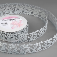 Лента фигурная «Ветви», 30 мм, 9 ± 0,5 м, цвет серебряный Лента фигурная «Ветви», 30 мм, 9 ± 0,5 м, цвет серебряный