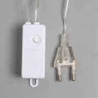 Гирлянда &laquo;Занавес&raquo; 1.6 &times; 1.6 м роса, IP20, серебристая нить, 160 LED, свечение белое, 8 режимов, 220 В