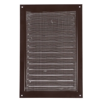 Решетка вентиляционная ZEIN Люкс РМ2030КР, 200 х 300 мм, с сеткой, металлическая, коричневая Решетка вентиляционная ZEIN Люкс РМ2030КР, 200 х 300 мм, с сеткой, металлическая, коричневая