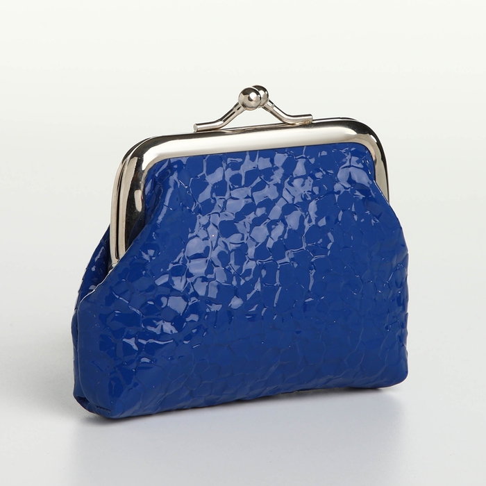 Кошелёк женский на фермуаре, цвет синий Кошелёк женский на фермуаре, цвет синий