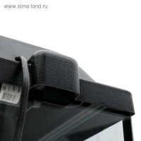 Аквариум "Колонна" с крышкой, 36 литров, 32 х 25 х 45/50,5 см, чёрный