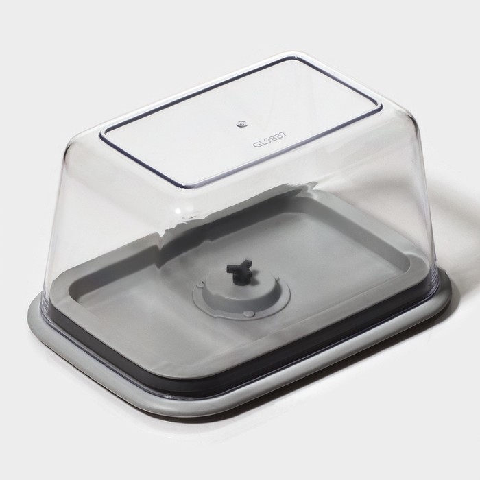 Ланч - бокс с вакуумным клапаном Доляна, 1,45 л, 19,5&times;14&times;10,5 см, прозрачный