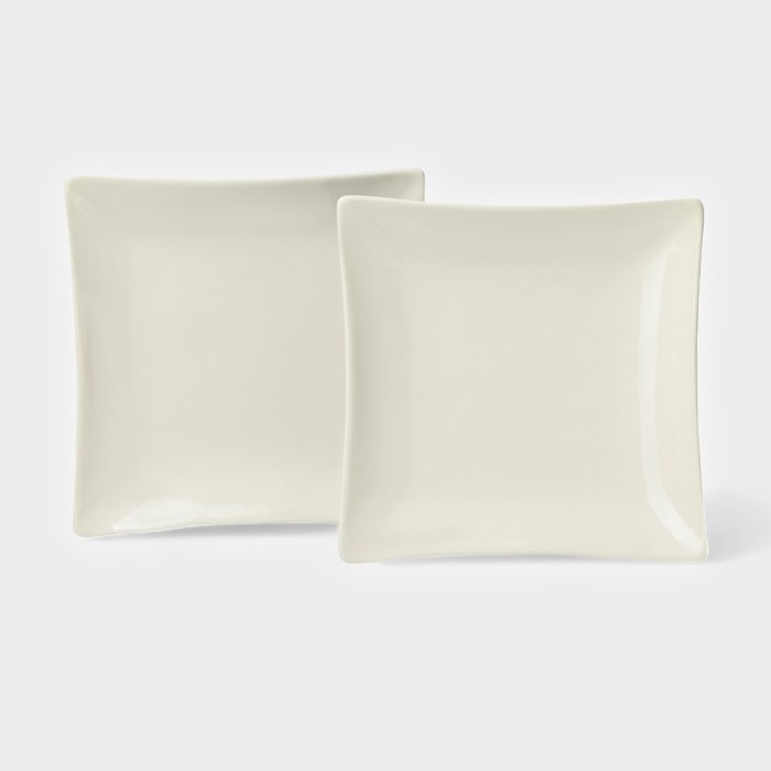 Набор тарелок керамических Magistro Matt black, 15×2 см, 2 шт Набор тарелок керамических Magistro Matt black, 15×2 см, 2 шт