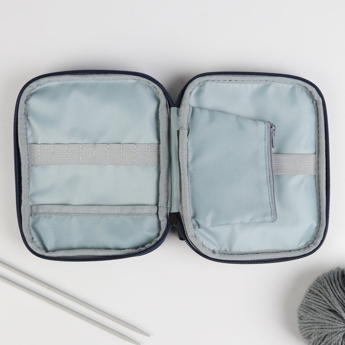 Пенал для вязания &laquo;Жар-птица&raquo;, 2 отделения, 17,5 &times; 14 &times; 4 см