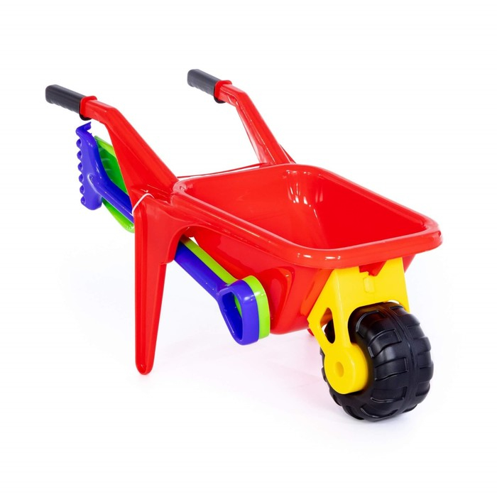 Песочный набор: тачка &laquo;Садовод&raquo;, лопата большая, грабли большие, цвета МИКС