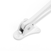 Фиксатор дверной "АЛЛЮР" КН-130 WW, "козья ножка", белый Фиксатор дверной "АЛЛЮР" КН-130 WW, "козья ножка", белый