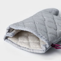 Набор прихваток &laquo;Профи&raquo;, 2 шт, 30&times;16&times;2 см, цвет серый