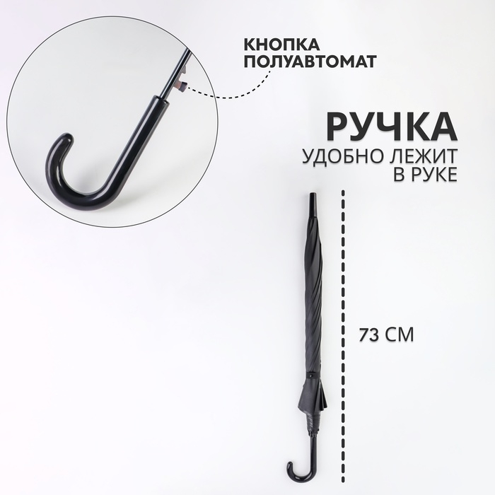 Зонт - трость полуавтоматический &laquo;Happy holiday&raquo;, 8 спиц, R = 46/54 см, D = 108 см, рисунок МИКС