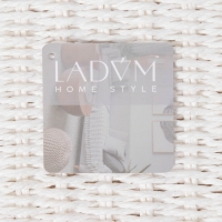 Корзина для белья LaDо́m &laquo;Классика&raquo;, прямоугольная, 45&times;27&times;64 см, белая