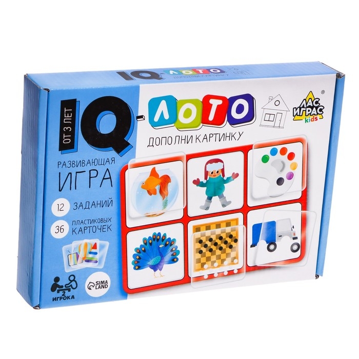 Развивающая игра IQ-лото &laquo;Дополни картинку&raquo;