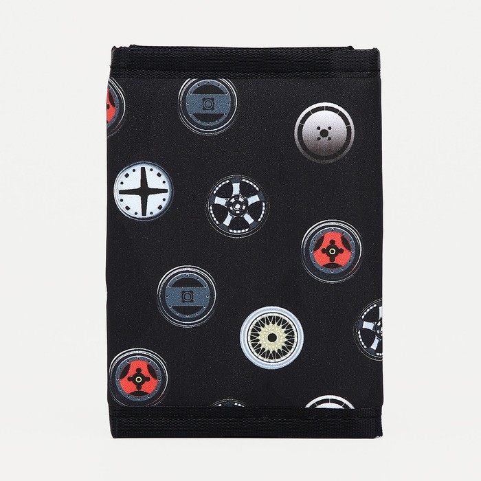 Кошелёк на липучке, цвет чёрный Кошелёк на липучке, цвет чёрный