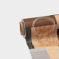 Клеёнка на стол на нетканой основе Доляна &laquo;Милт&raquo;, ширина 140 см, рулон 20 м, цвет коричневый