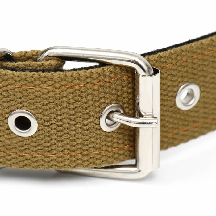 Ошейник брезентовый с подкладом, 72 х 3,5 см, песочный Ошейник брезентовый с подкладом, 72 х 3,5 см, песочный