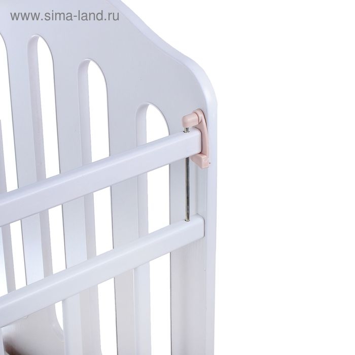 Детская кроватка &laquo;Чудо&raquo; на маятнике, с ящиком, цвет белый