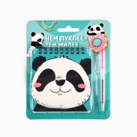 Набор блокнот 48 листов + ручка "Панда" Набор блокнот 48 листов + ручка "Панда"