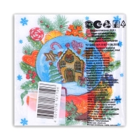 Новогодние салфетки бумажные Гармония цвета &laquo;Снежный шар&raquo; 1 слой, 24х24 см, 100 шт