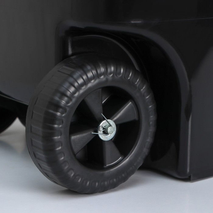 Мусорный бак &laquo;Садовый&raquo;, 65 л, на колёсиках, цвет микс