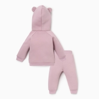 Костюм: толстовка и брюки Крошка Я, BASIC LINE, рост 74-80 см, цвет розовый