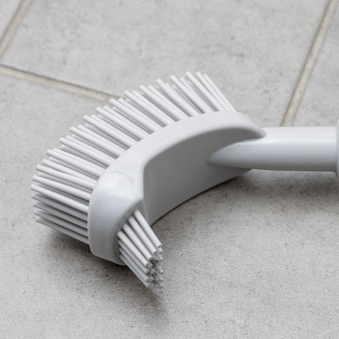 Ёршик для унитаза Доляна, силиконовый, 10×5×58 см, цвет серый Ёршик для унитаза Доляна, силиконовый, 10×5×58 см, цвет серый