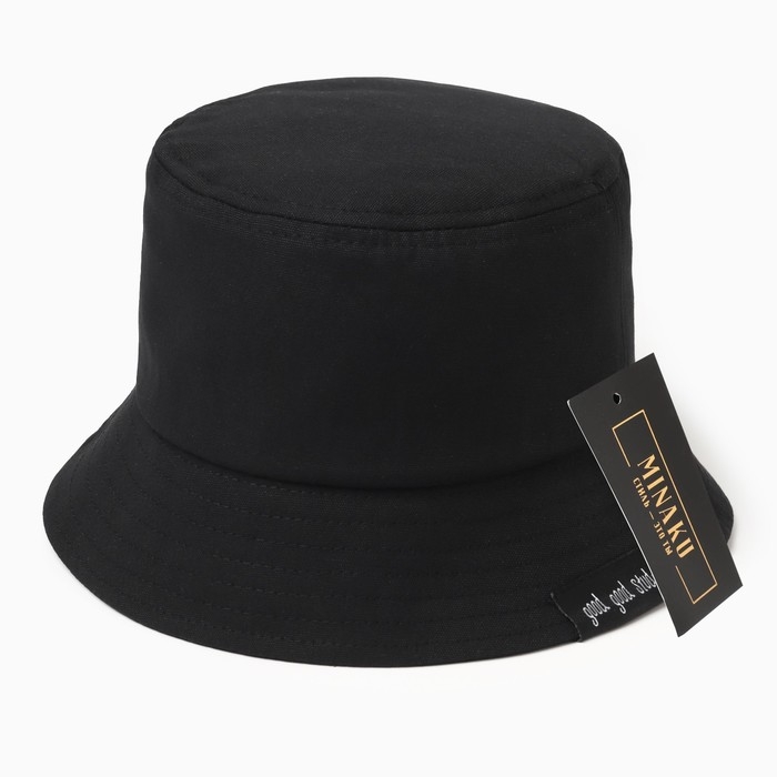 Панама детская Панама детская "Классика" MINAKU цвет чёрный, р-р 52