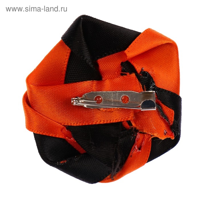 Брошь - цветок из георгиевской ленты Брошь - цветок из георгиевской ленты "9 мая - Вечный огонь"