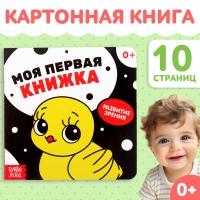Картонная книга для новорожденных &laquo;Контрастные картинки&raquo;, 10 стр., 0+