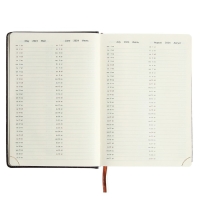 Ежедневник датированный 2024 A5 176 листов, deVENTE.Wild, твёрдая обложка из искусственной кожи, золотой срез, ляссе, кремовый блок 70 г/м2, тёмно-коричневый