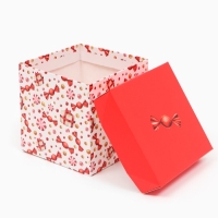 Новый год. Коробка Самосборная "Новогодняя" 10 х 10 х 10 см