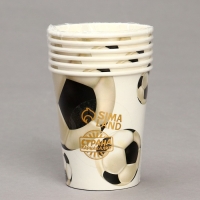 Стакан бумажный &laquo;Футбол&raquo;, в наборе 6 шт.