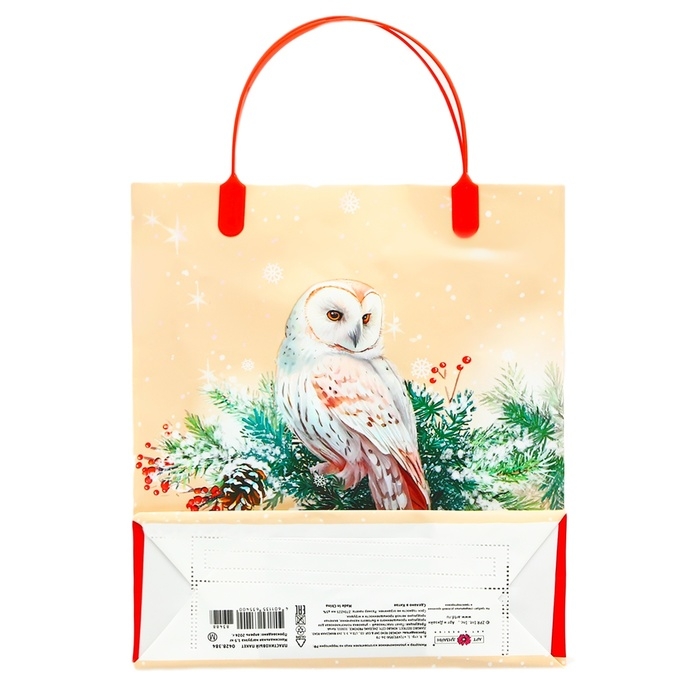 Пакет подарочный мягкий пластик Пакет подарочный мягкий пластик "Подарок" 140 мкм Сумка 26 х 22,5 х 8,5 см