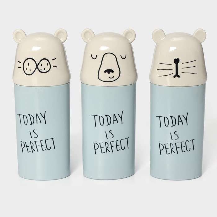 Футляр для зубной щётки и пасты &laquo;Ушастик&raquo;, 7&times;4,5&times;19 см, цвет МИКС