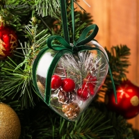 Подвеска с природным декором &laquo;Зимнее сердце&raquo;