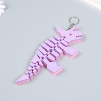 Брелок пластик "Шарнирный динозавр трицератопс" МИКС 9х1,5х20 см Брелок пластик "Шарнирный динозавр трицератопс" МИКС 9х1,5х20 см