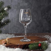 Бокал для вина &laquo;Сияй&raquo; 350 мл., деколь