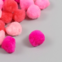 Декор для творчества "Помпончики. Розовый закат" d=2,5 см набор 30 шт Декор для творчества "Помпончики. Розовый закат" d=2,5 см набор 30 шт