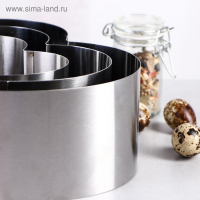 Набор форм для выпечки и выкладки &laquo;Сердце&raquo;, 20х20х8,5 см, 3 шт