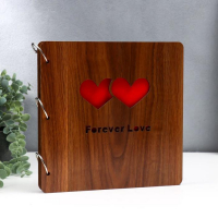 Фотоальбом 30 листов "Любовь - навсегда" (уголки+кольца) 26х26х2 см Фотоальбом 30 листов "Любовь - навсегда" (уголки+кольца) 26х26х2 см