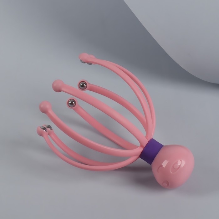 Массажёр «Мурашка» для головы, 15 × 10,5 см, 8 магнитов, цвет МИКС Массажёр «Мурашка» для головы, 15 × 10,5 см, 8 магнитов, цвет МИКС