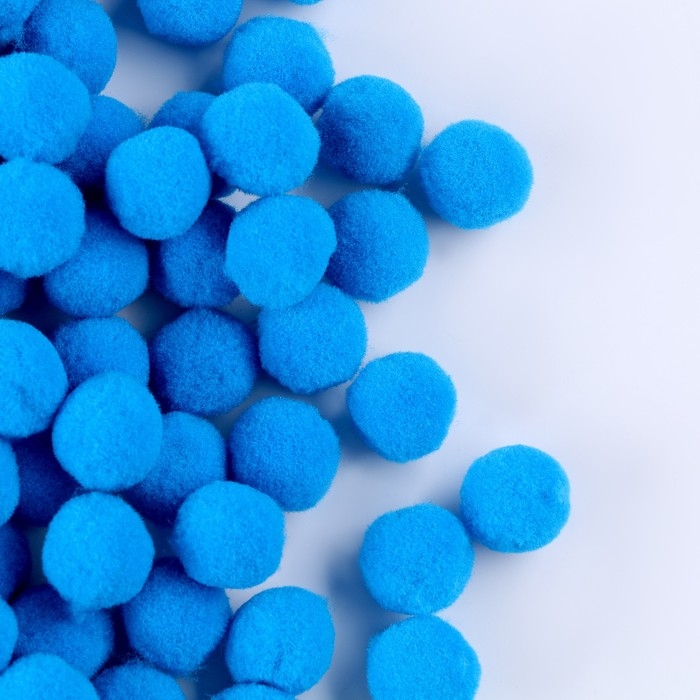 Набор деталей для декора &laquo;Бомбошки&raquo;, набор 1000 шт., размер 1 шт. &mdash; 2 см, цвет голубой