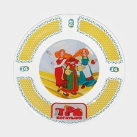 Набор детской стеклянной посуды &laquo;Три богатыря. Царевны&raquo;, 3 предмета: тарелка d=19,7 см, салатник d=13 см, кружка 300 мл