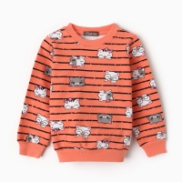 Комплект для девочки (свитшот, брюки), цвет коралловый, рост 86 см